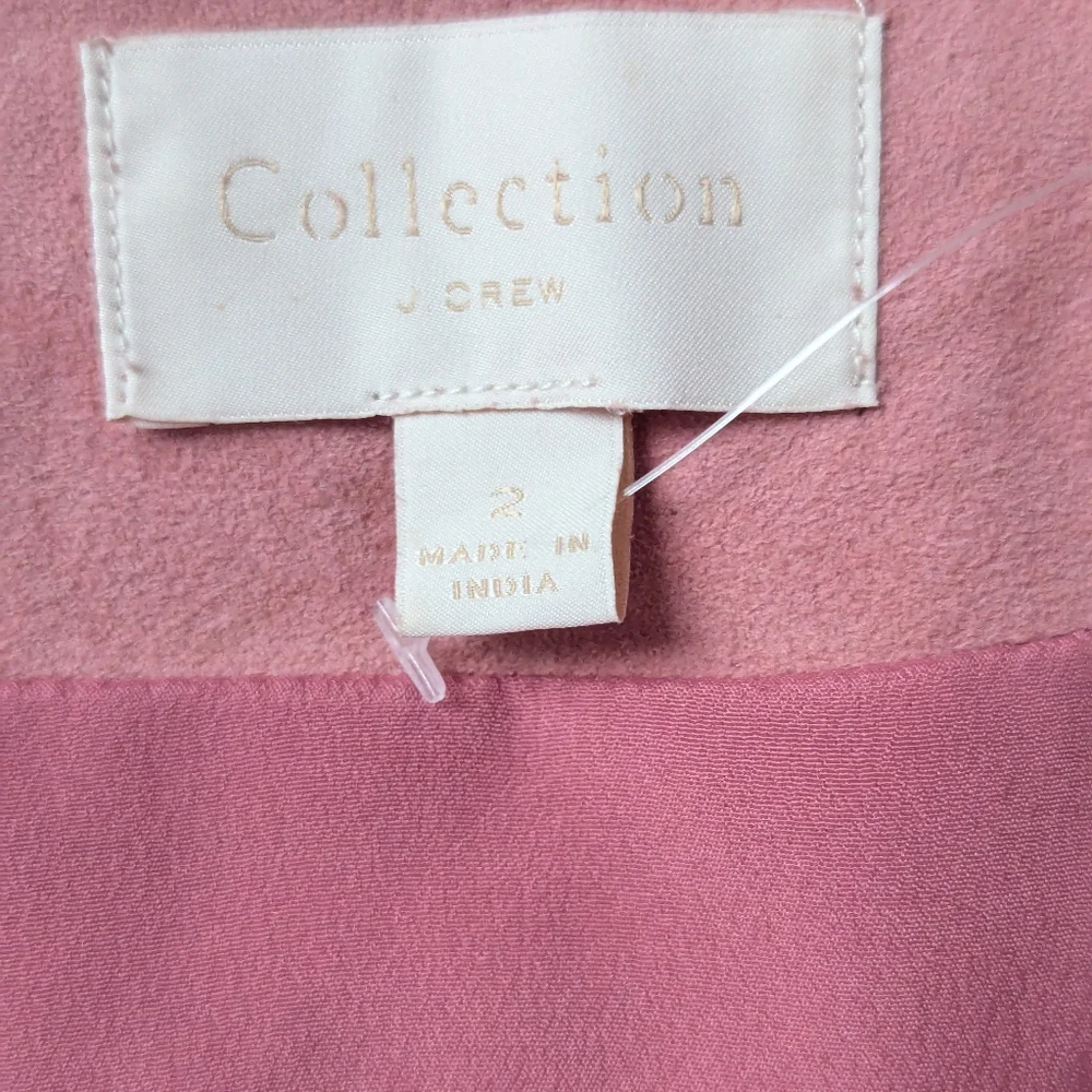 EUC J. Crew Collection Soft Genuine Suede Wrap Dress in Pink